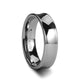 7 mm concave tungsten ring with a polished finish
