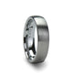 4 mm brushed finish rounded tungsten carbide ring